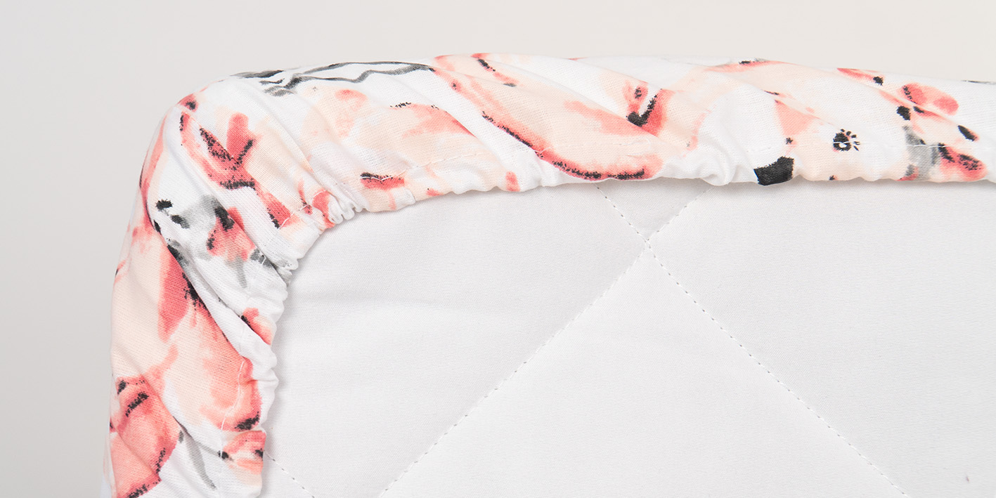 prześcieradło 80x160 flaming róże 